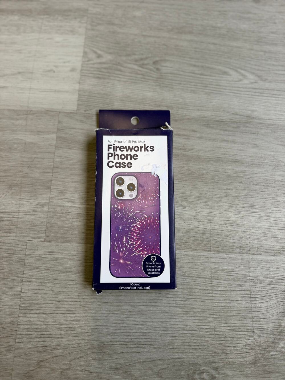 iPhone 16 Pro Max Fireworks Phone Case Purple Sparkle Protective Cover